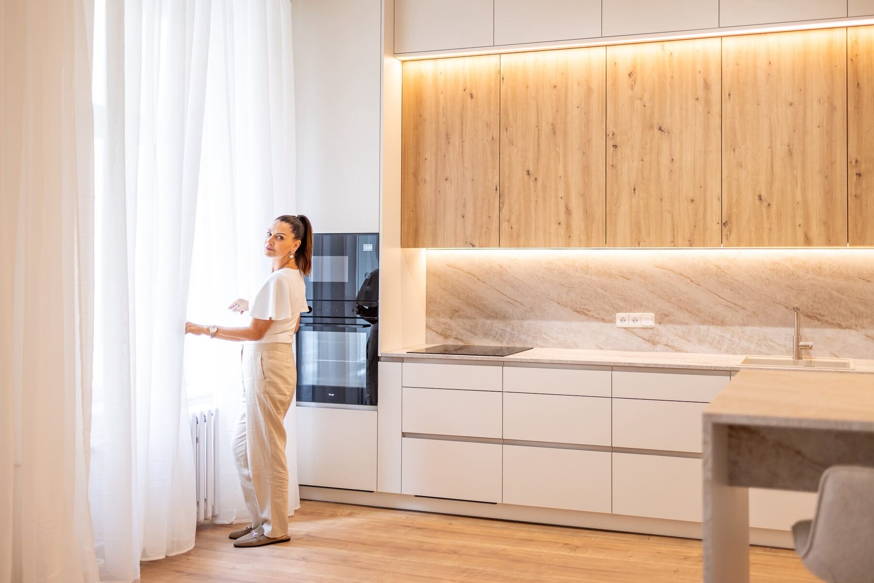Hila Liron working on an interior